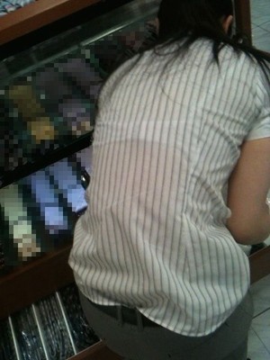 素人透けブラ-14