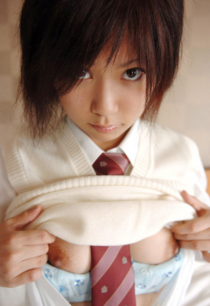 JK制服おっぱい-5