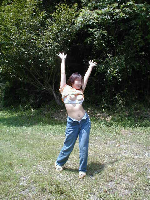 過激な野外露出-3