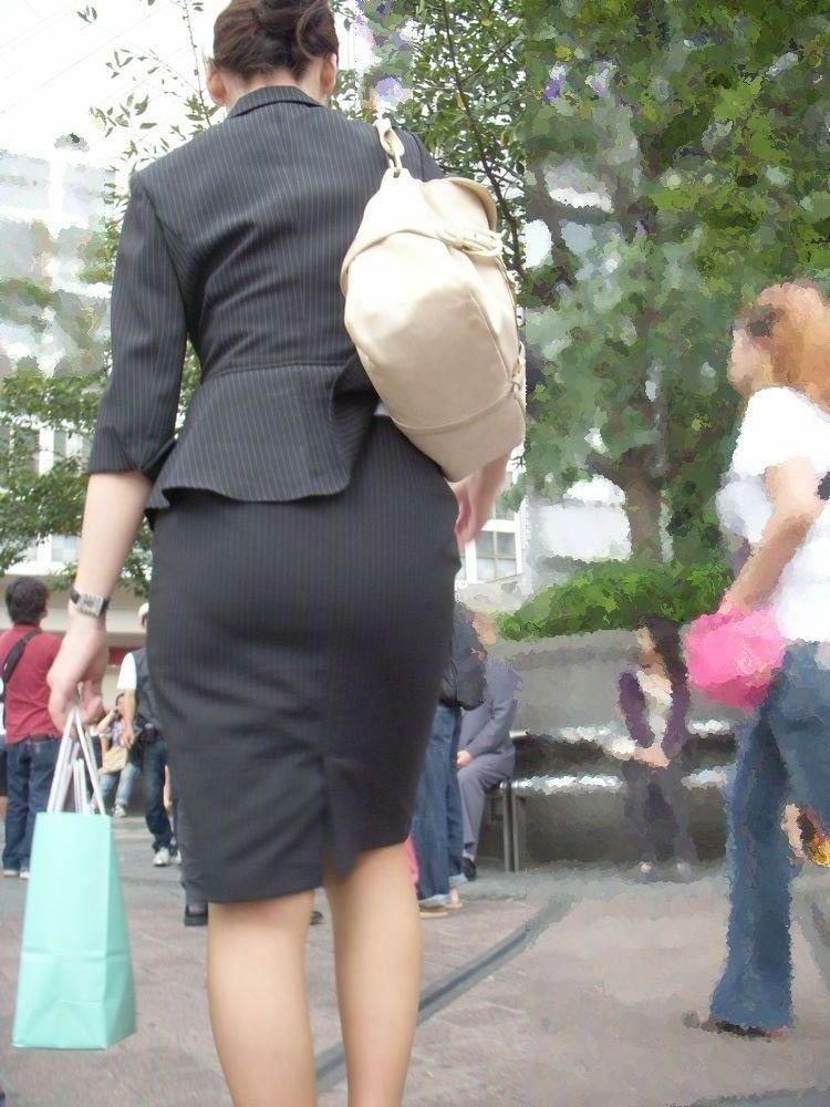 街撮り盗撮されたお尻-7