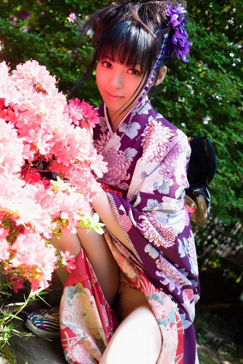 はだけた浴衣がエロい裸-5