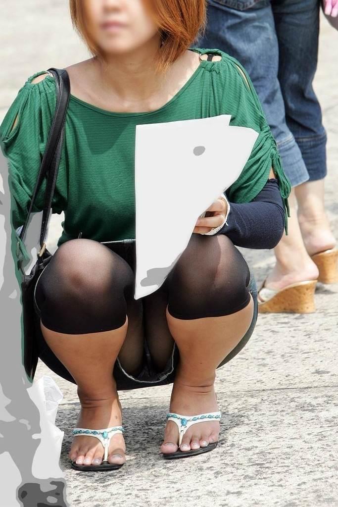 素人のパンチラ-4